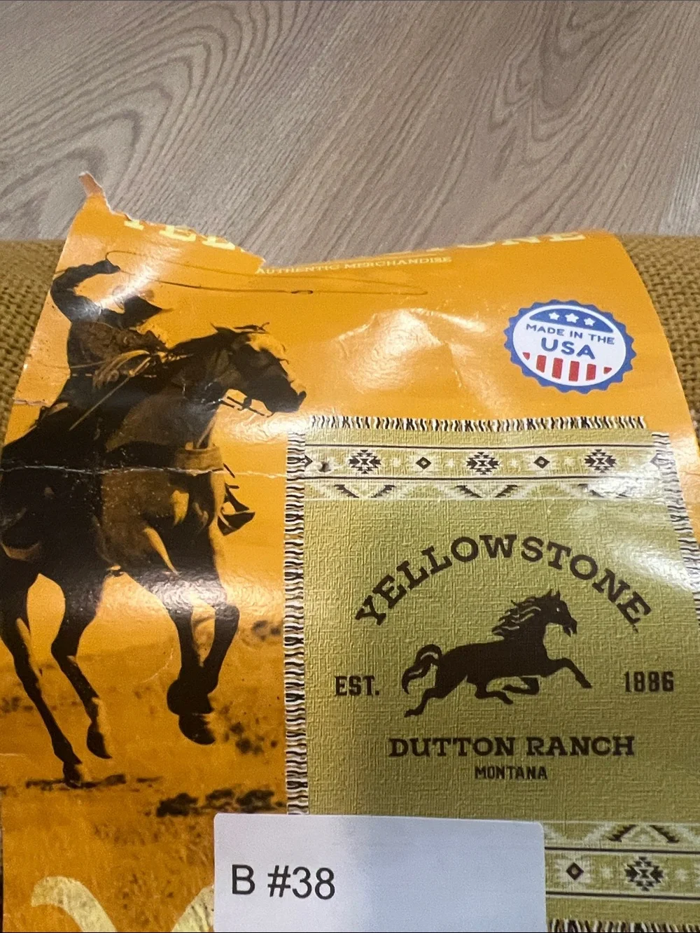 Yellowstone Dutton Ranch Woven Jacquard Throw - Mustard Yellow